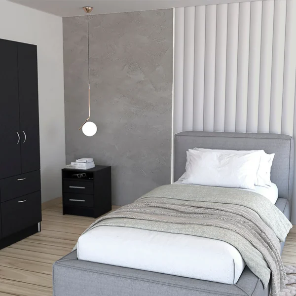 Holland 3 Piece Bedroom Set, Armoire + Nightstand + Nightstand