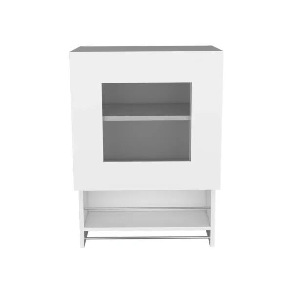 20" White Wall mounted Accent Cabinet With One Shelf