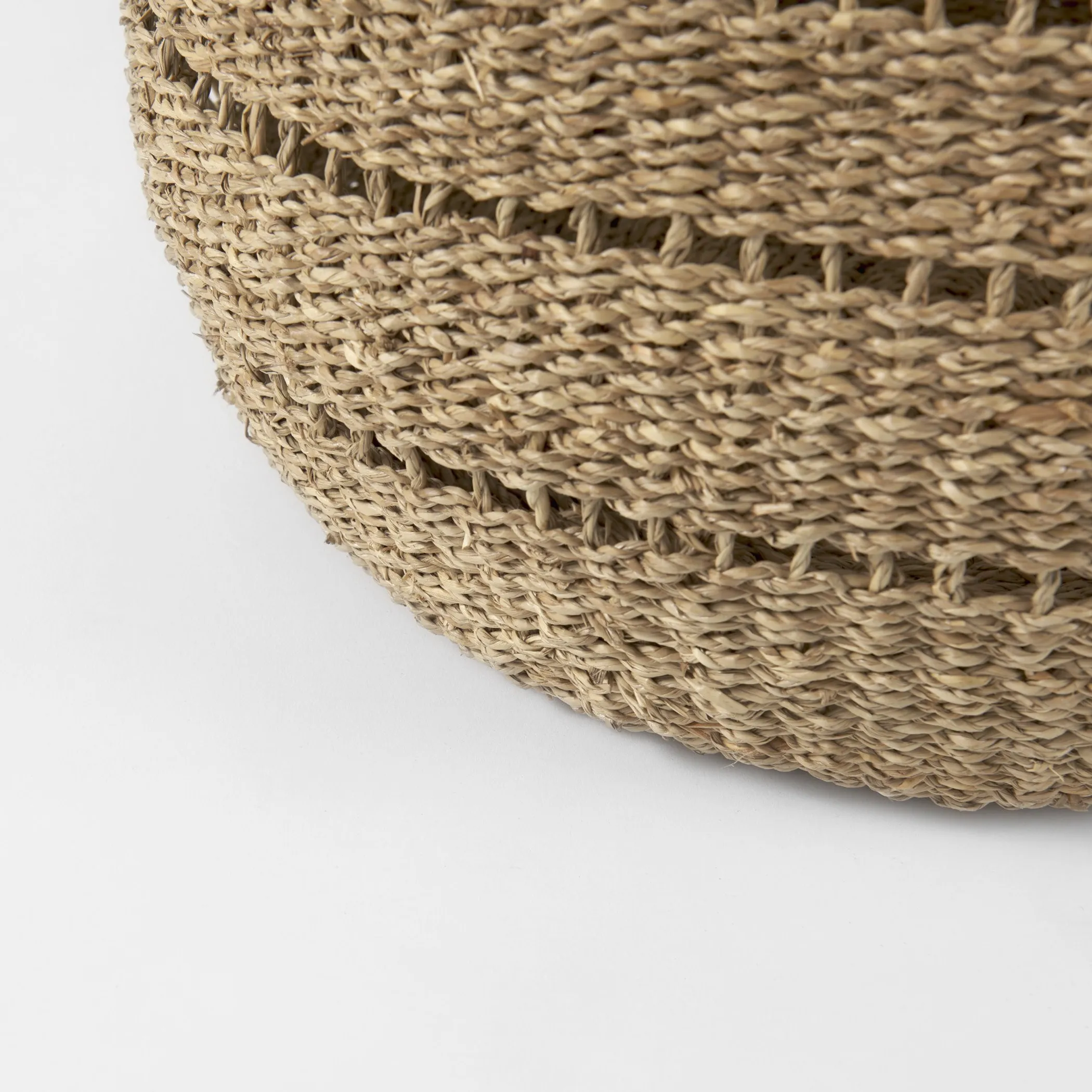 Set of Two 18" Brown Wicker Basket - Image 5