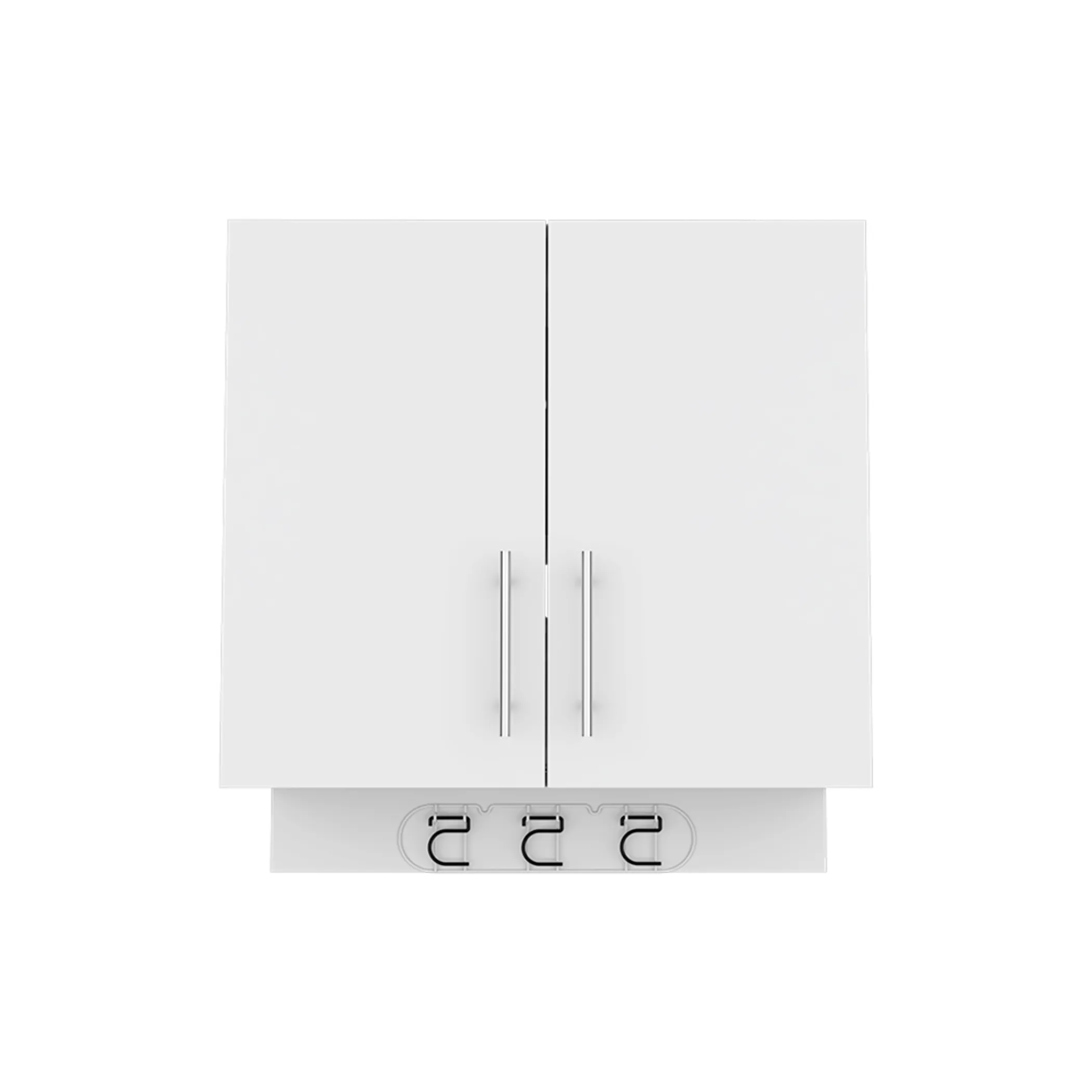 Wood Wall Mounted Utlity Cabinet With Two Doors - Image 2