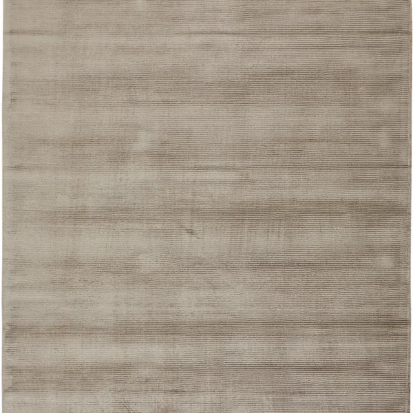 5' X 8' Tan Ivory And Taupe Hand Woven Area Rug