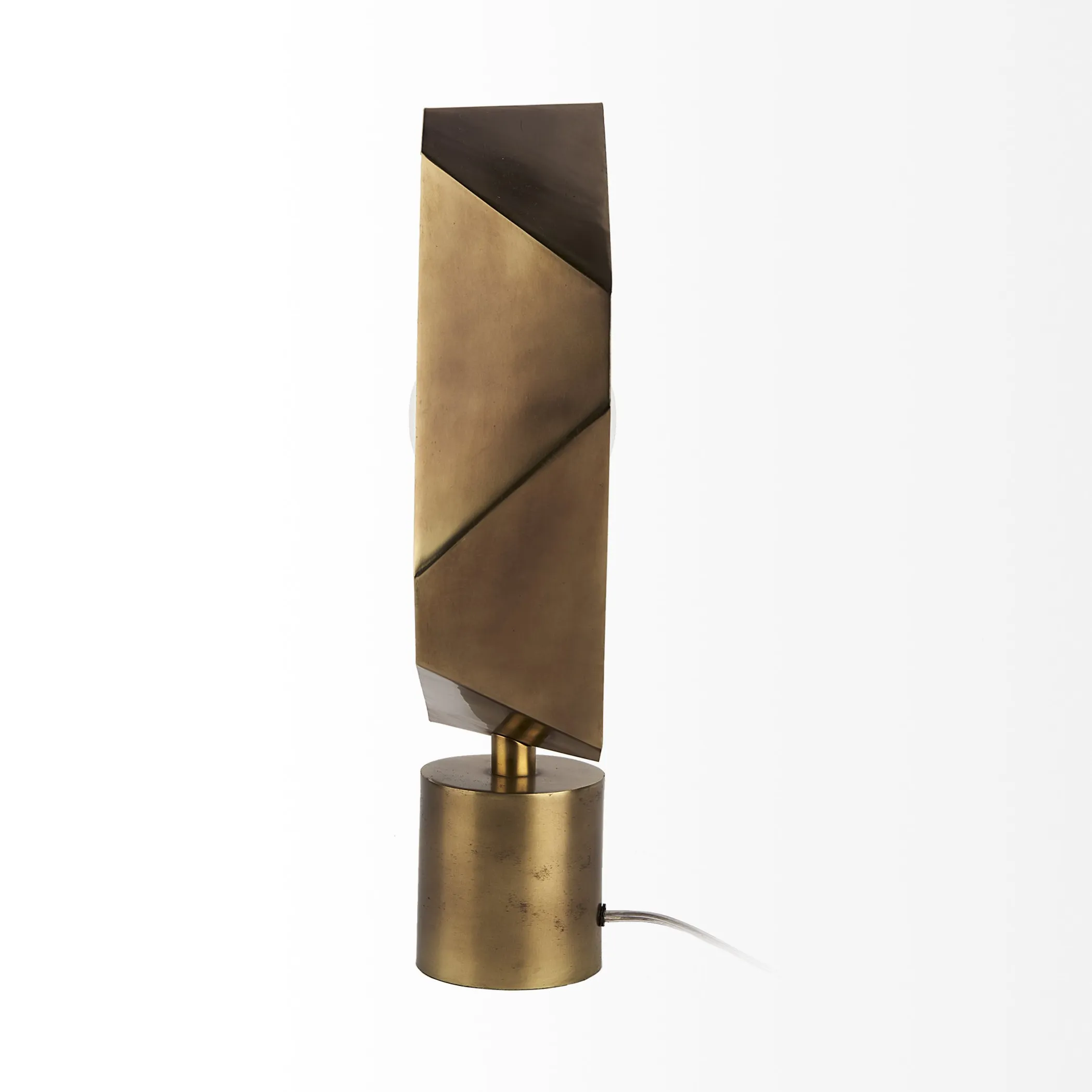 Golden Geometric Halo Table Or Desk Lamp - Image 3