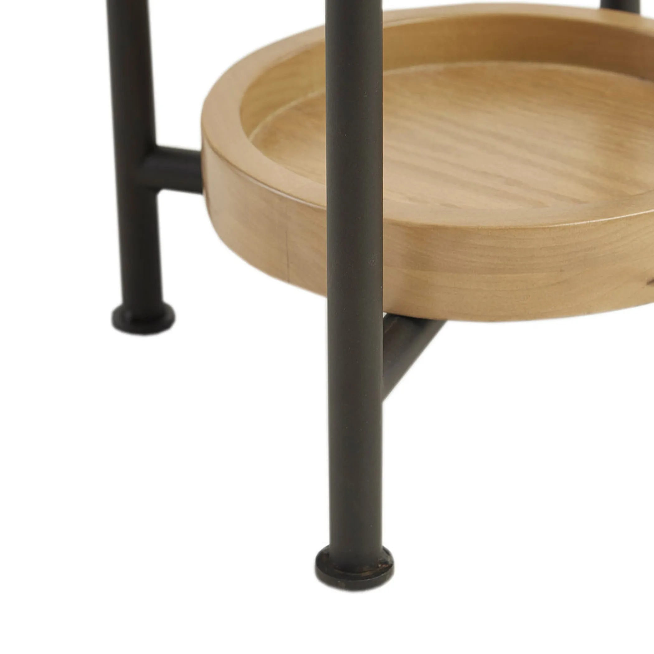 White/Natural End Table - Image 6
