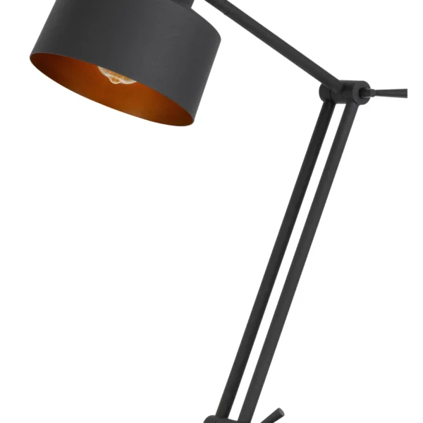 33" Black Metal Adjustable Desk Table Lamp