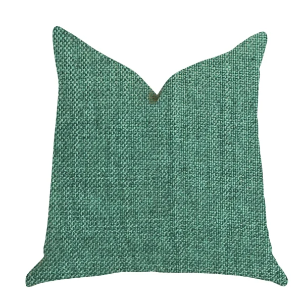 Plutus Grass Seed Luxury Throw Pillow in Green