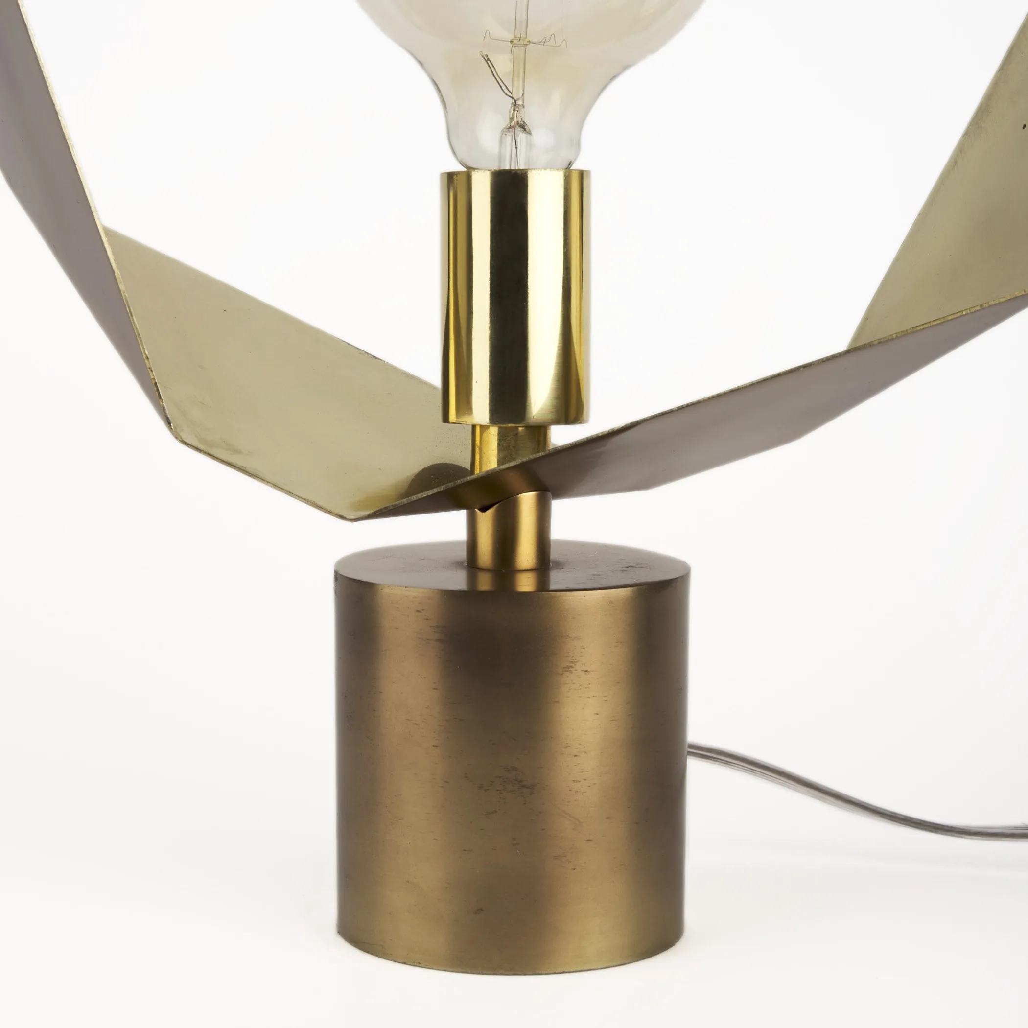 Golden Geometric Halo Table Or Desk Lamp - Image 6