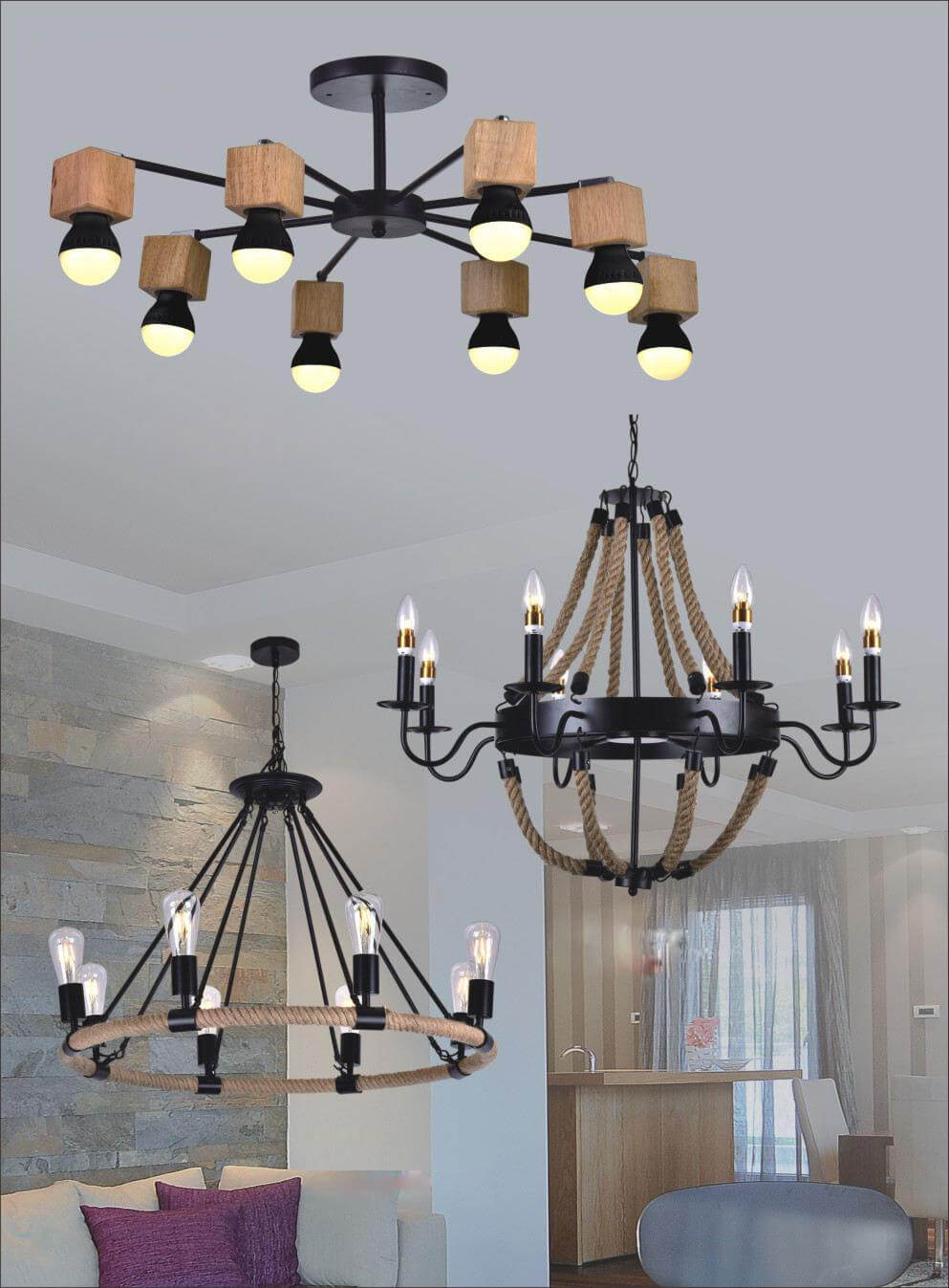Pendant Light Tan Classic DTDT319 - Image 2