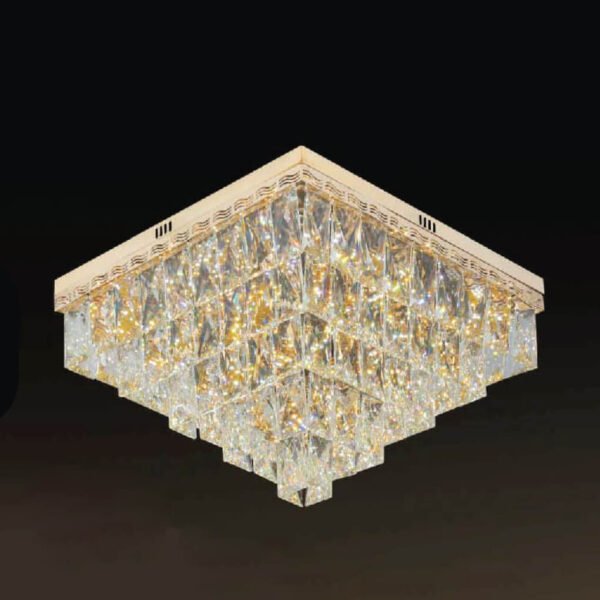 Flush Mount Ceiling Light Black Mam Crystal MOR01