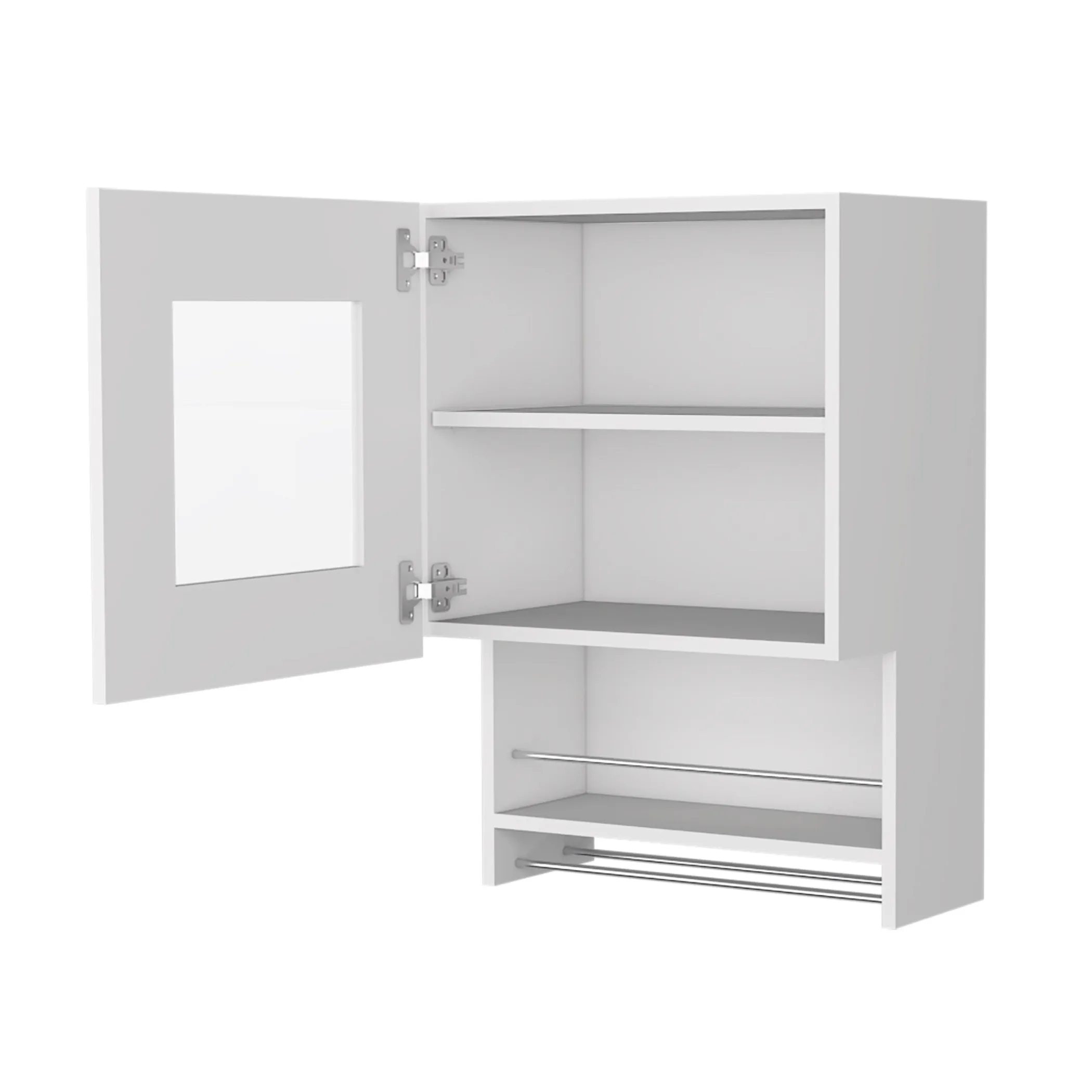 20" White Accent Cabinet With Two Shelves - Image 2