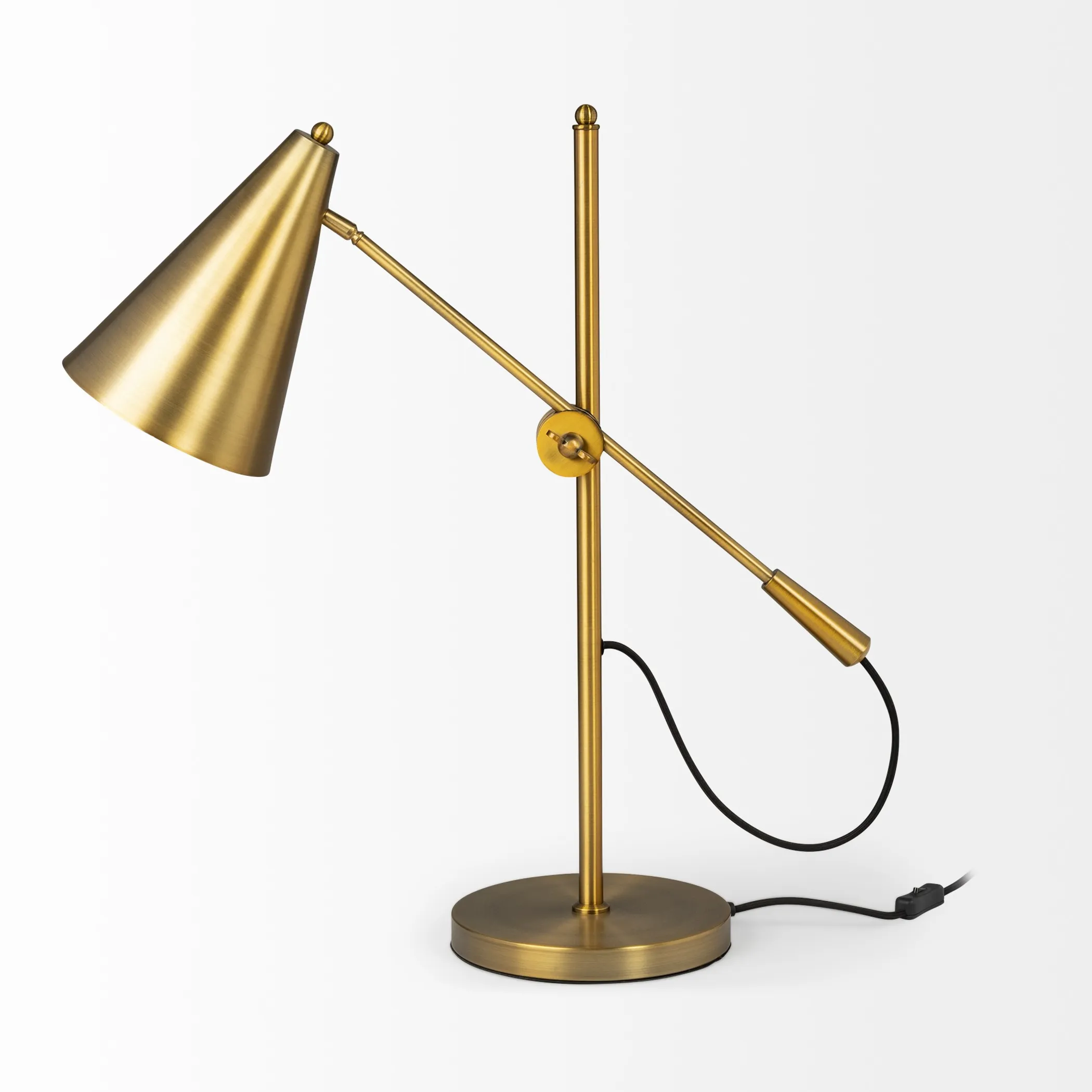 26" Gold Lamp Base LED With Gold Shade - Image 2