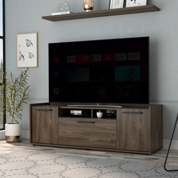 Lyon Tv Stand for TVs up to 55, One Cabinet, Double Door