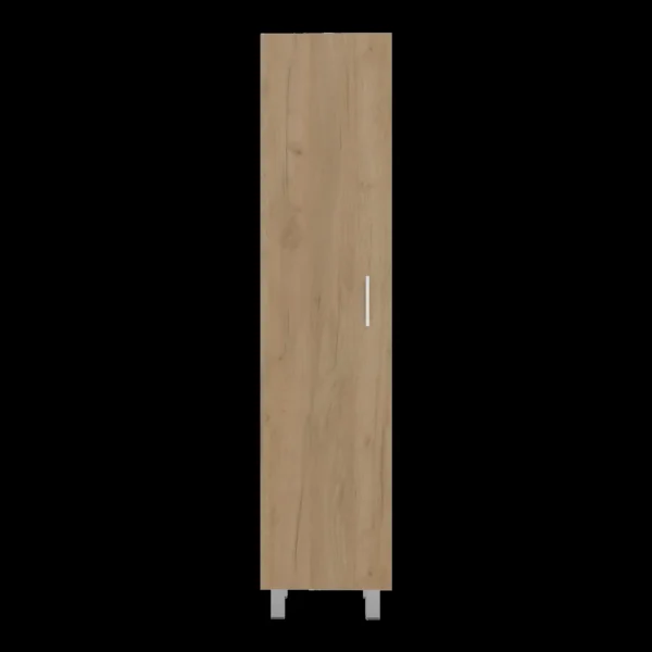 16" Beige Wood Accent Chest